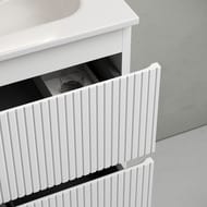 Тумба под раковину SANCOS Snob T (790х445х500) подвесная, два ящика, Bianco SNT80W