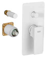 Смеситель для душа Remer Absolute AU09KBBO, белый матовый — миниатюра 1