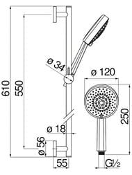 ������� �������� NOBILI ������ 610 ��. ����� 4 ������, �����, ����� ������� AD140/54WM