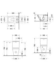 ���� �������-�������� DURAVIT DURASTYLE 370�630�420 ����. ������, ����������. �������� 2155092000