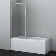 Шторка на ванну WasserKraft Abens 20W01-80 BN (800х1600) стекло прозрачное/профиль никель