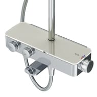 Комплект AM.PM Inspire 2.0 WK52EB Ванна 180х80, шторка стекло, душевая система термостат, аксессуары