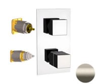 Смеситель термостатический для душа Remer Q-Elegance QT93KBXV, сталь