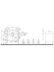 Тумба напольная Duravit XViu 1010х591х480 2 ящика, белый глянец/шампань XV43030B122 — изображение 2