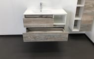 Тумба COMFORTY Турин-90L (905х495х470) подвесная, с раковиной, дуб бежевый 00004137135