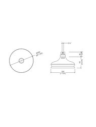 Головка душевая DEVON&DEVON D200мм, хром AQ5120/SNCR