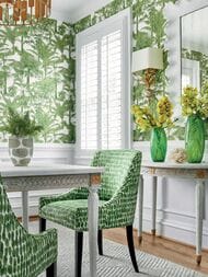 Обои бумажные Thibaut Tropics (0,69х8,22) зеленые T10103 (рулон)