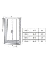 ������� ����� RAVAK 10� 10DP4 ���������� (1200�1900) ��������� + �����������
