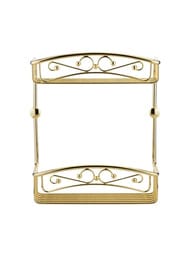 Migliore Complementi Полка-решетка двойная 25x10x30 см золото ML.COM-50.602.DO