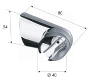 Держатель ручного душа Remer 339L, хром