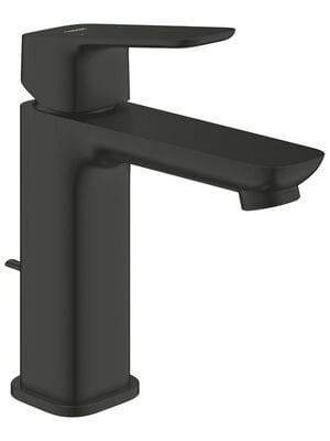 Смеситель для раковины Grohe Cubeo однозахватный, низкий излив 105мм, черный матовый 1017492430