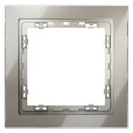 Рамка стеклянная VOLTUM S70 на 1 пост, шелк VLS110104