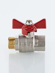 Кран шаровый VALTEC BASE-ГОСТ полнопроходной с рукояткой-бабочкой DN20 PN40 3/4" ВН VT.218S.N.05