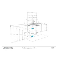 ����� ��� �������� AQUATON ���� 70 (682x427x400) ���������, 1 ��., ����� ��./���. ���. 1A263001AX2B0
