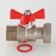 Кран шаровый 3/4"ВН VALTEC BASE с накидной гайкой VT.260.N.0505