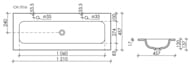 �������� ��������� Ceramicanova Element 1210�457�137 ��� ����� ��������,�������������, ����� CN7016