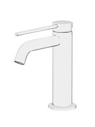 Смеситель GATTONI Circle Two 9142/91BO для раковины, с донным клапаном, белый матовый