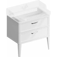 Тумба под раковину KERAMA MARAZZI POMPEI напольная с 2 ящиками, (760х480х482) белая PO.N.80.2\WHT