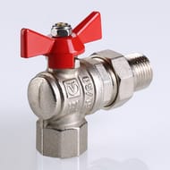 Кран угловой с американкой 1"ВН VALTEC BASE красная бабочка VT.228.N.06 — изображение 12