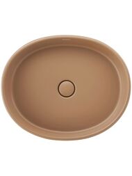 Раковина накладная Duravit Balcoon 550 x 450 DuraShield, терракот матовая 241055AM79 — изображение 3