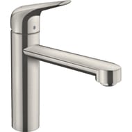Смеситель Hansgrohe Focus M42 для кухни 120 мм поворотный излив сталь 71806800