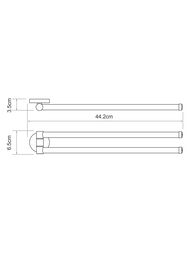 Полотенцедержатель-рога WasserKRAFT RHEIN NEW K-6231