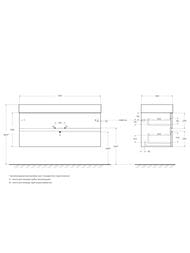 ����� ��� ���������� Cezares MOLVENO 46-120-2C-SO-NR (1200x460x500) ���������, 2 �����, ������