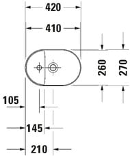 �������� Duravit Luv 420�270 �����������, �����, ������ � ������������ ������� 0381420000