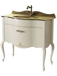 Тумба под раковину Caprigo Бурже 90 bianco antico 940х950х460 11013-011