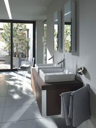 Раковина DURAVIT STARCK 1 470х470х100 шлифованная, отверстие под смес., крепление 0387470027