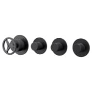 Смеситель для душа Remer Chrono CH98D3PWBCFP, черный брашированный хром
