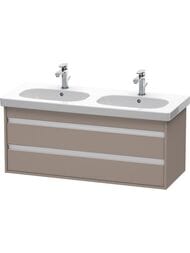 Тумба под умывальник Duravit Ketho 1150х480х455 подвесная, 2 ящика, базальт мат. KT664904343 — миниатюра 1