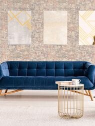 Обои виниловые на флизелине Grandeco Anastasia A54007 (1,06х10,05) город, бежевые (рул.)
