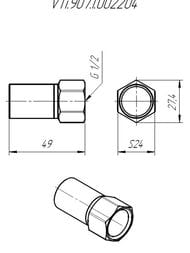 Вставка резьбовая VALTEC нерж. сталь 22х1/2"ВР, VTi.907.I.002204 — изображение 9