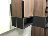 Зеркало-шкаф COMFORTY Франкфурт-90 (880х800х160) подвесной, дуб шоколадно-коричневый 00004150529
