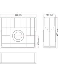 �������������� ����������� Gidrolica Standart � ����������� ������ DN 100 (500�160�420)  808