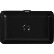 Раковина накладная Aquanet Perfect-3-MB 550х350х140 перелив, без отв. под смеситель, черный 273676