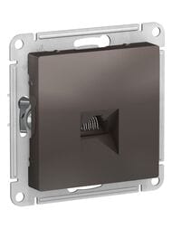 Розетка Systeme Electric ATLASDESIGN компьютерная RJ45 механизм мокко ATN000683