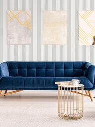 Обои виниловые на флизелине Grandeco Maison MN 4006 (0,53х10,05) полосы, серые (рул.)