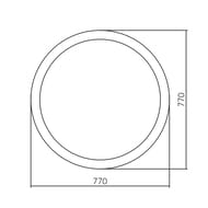 ������� Silver Mirrors �����-4 (770�770) LED-���������, ������, ������, ���� ��-00001047