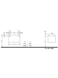 Тумба под умывальник Duravit Ketho 1200х426х550 подвесная, 1 ящик, белый глянец KT679602222 — изображение 3