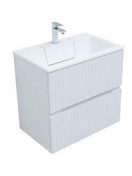 Тумба для раковины Aquanet Джейн 70 (700х455х637) подвесная, 2 ящика, цвет: белый матовый 335423