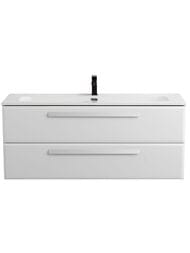 Тумба под умывальник Cezares ЕСО (1200х457х500) без ручек, Bianco Lucido ECO-CER-N-1200-2C-SO-BL