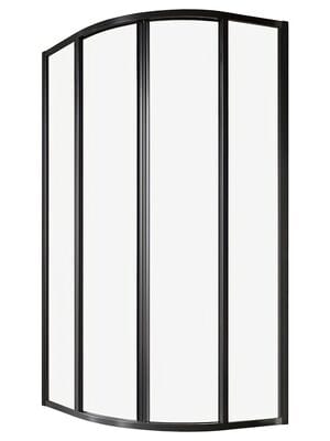 Душевой уголок RAVAK SUPERNOVA SKCP4-90 (895x895x1950) раздвижные двери, стекло, черный+Transparent