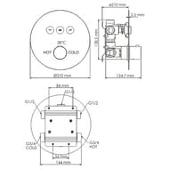 ������� ������� WasserKRAFT A175817 Thermo ������������ ���������, �����, �������/������ ���, ����
