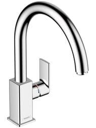 Смеситель для кухни Hansgrohe Vernis Shape 71871000 однорычажный, поворотный излив, хром — миниатюра 1