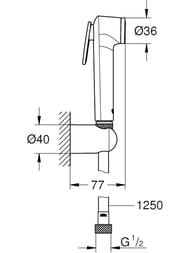 ������� ����� Grohe Tempesta-F 26354000 (�����, �����, ��������� ���������) ����