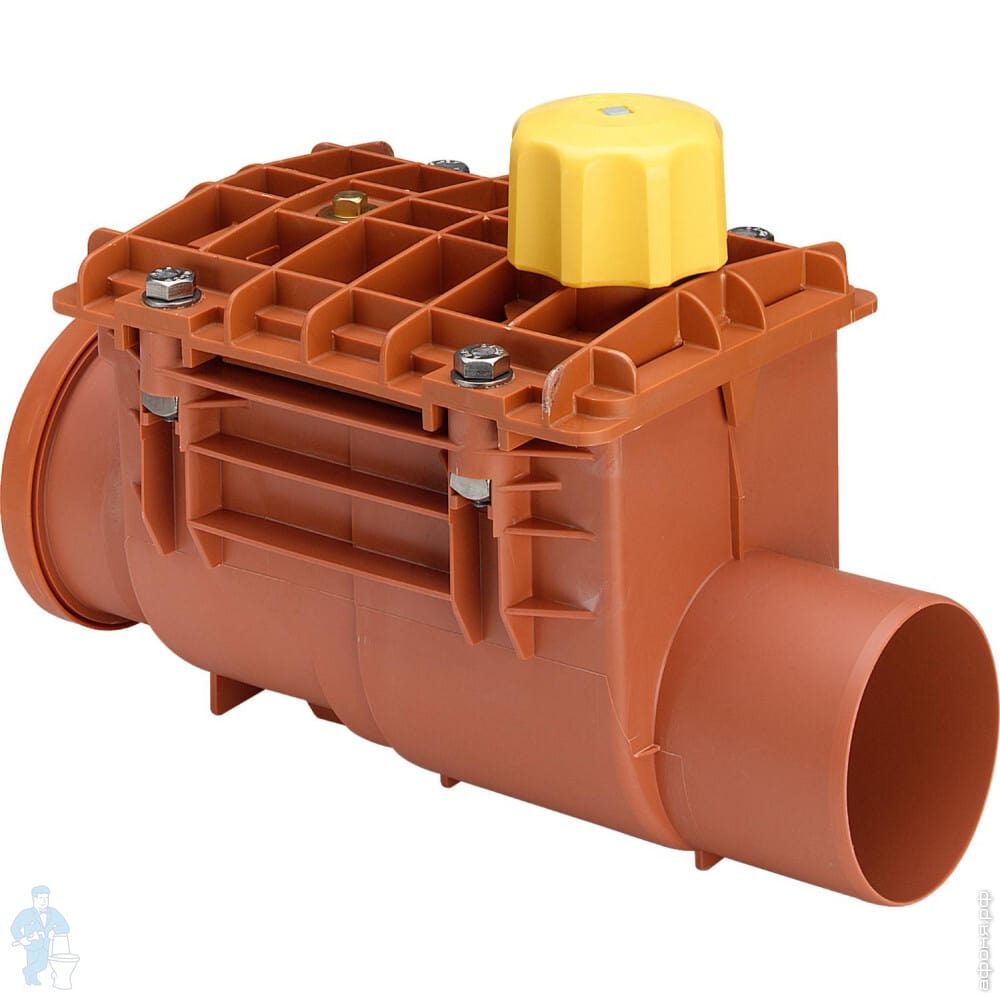 Обратный канализационный клапан Viega 100мм мод.4986.2, 136192 | Афоня ...