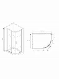 Душевой уголок ABBER Schwarzer Diamant AG30120BH-S90B (1200х900х1950) стекло 6мм прозрачное/черный