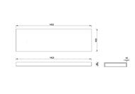 Столешница Armadi Art Flat (Флэт) 140 см 869-140 белый